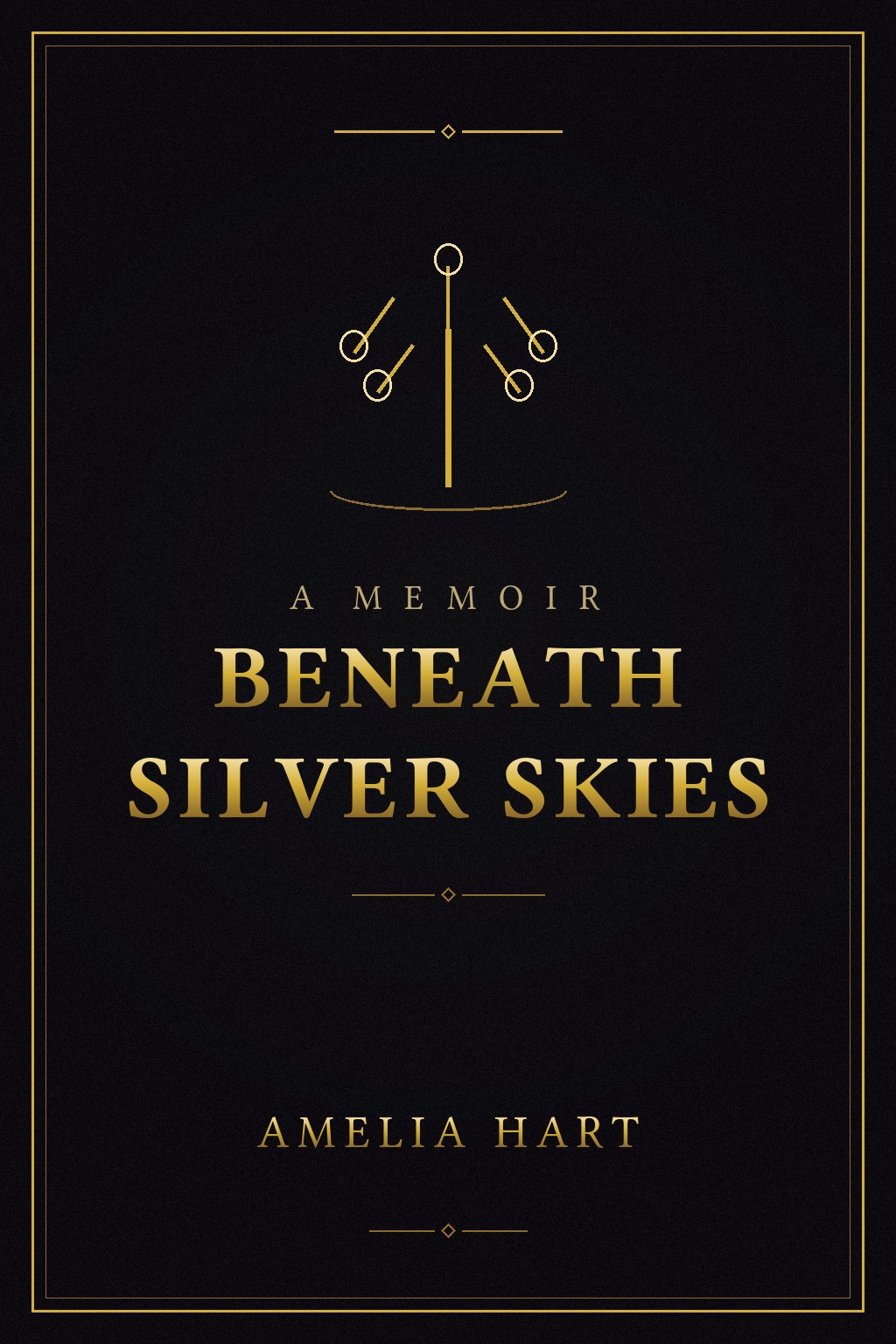 Beneath Silver Skies by Amelia Hart  book cover